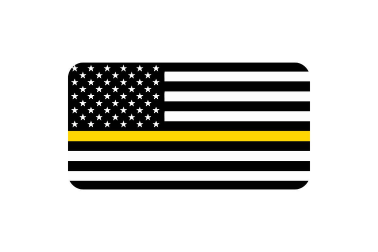 Thin Gold Line Flag