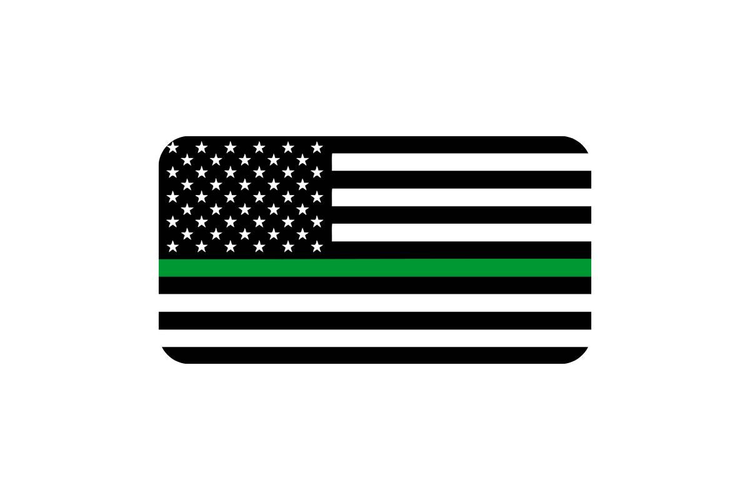 Thin Green Line Flag