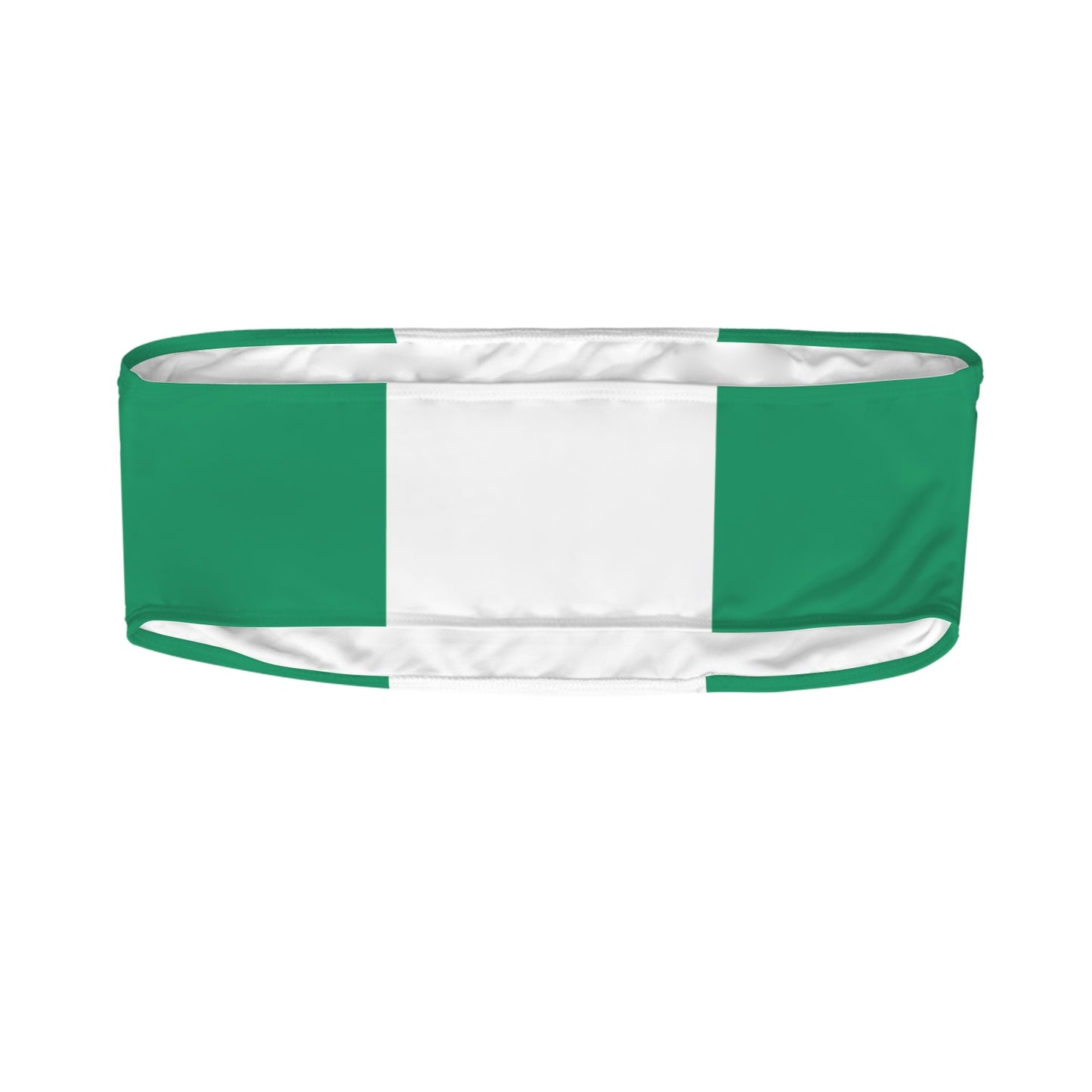 Nigeria Flag Inspired Bandeau Tube Bikini Top
