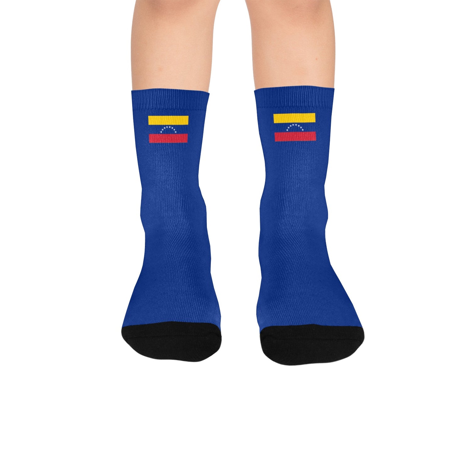 Venezuela Flag Inspired Kid's Custom Socks (Made in the USA)