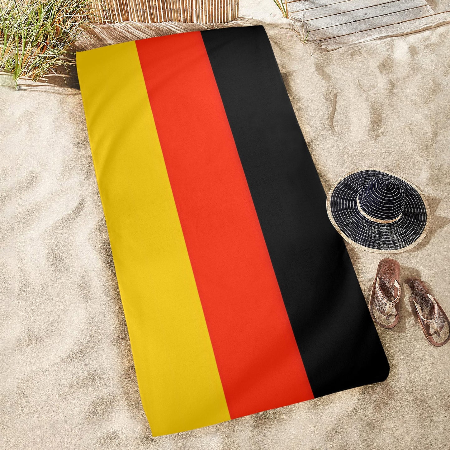 Germany Flag Beach Towel 31"x71" (Made in USA)