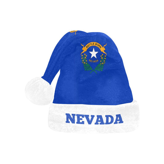 Nevada Flag Christmas Santa Hat