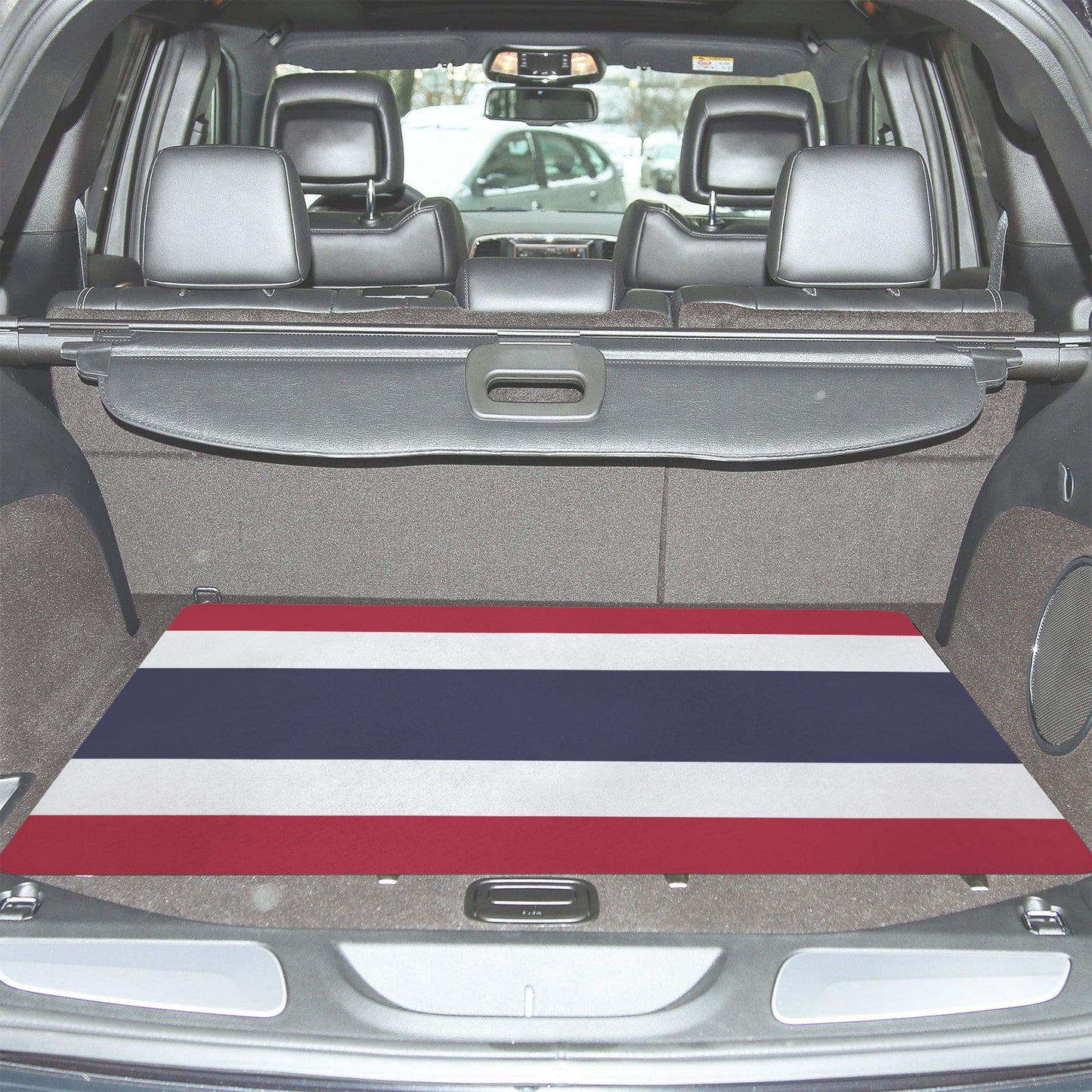 Thailand Flag Inspired Car Trunk Mat 100 × 75 cm / 39.4 × 30 in Printed in the USA
