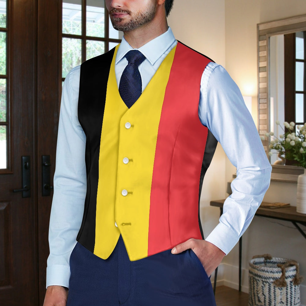 Belgiium Flag Suit vest jacket