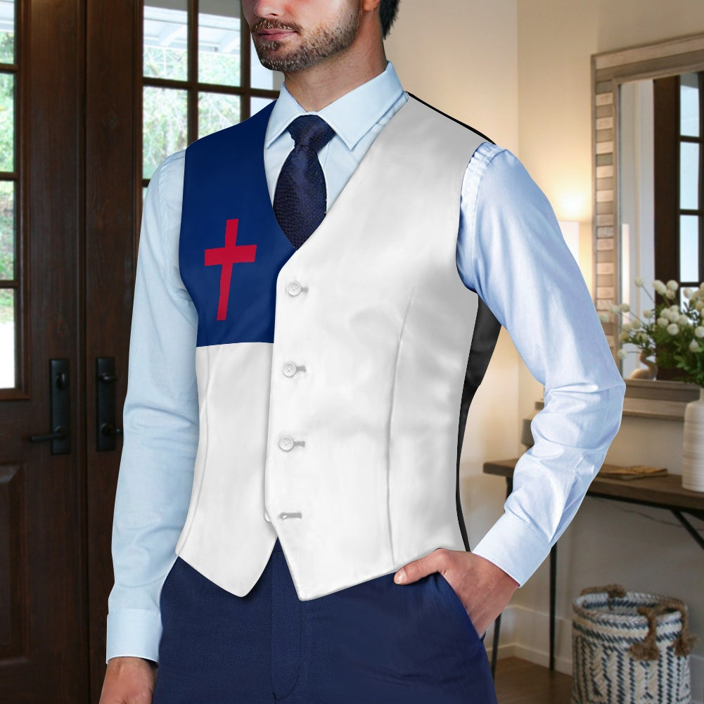 Christian Flag Suit vest jacket