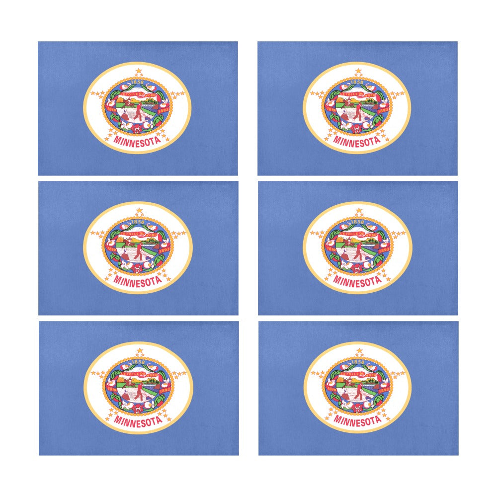 Minnesota Retired Flag Placemats 12" x 18" (Set of 6)