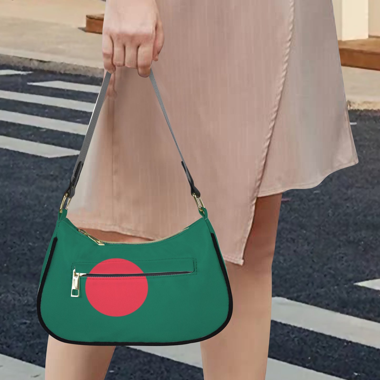 Bangladesh Flag Inspired Women's Shoulder Bag