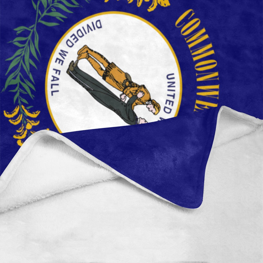 Luv My Flag blanket featuring Commonwealth of Kentucky design.
