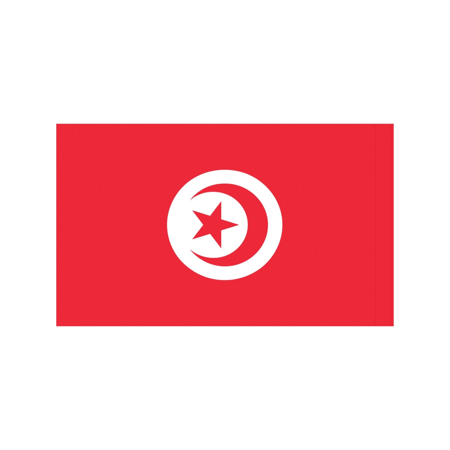 Luv My Flag's Tunisian flag with star and crescent.