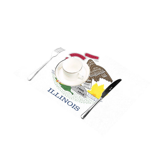 Placemat with Illinois flag design by Luv My Flag.