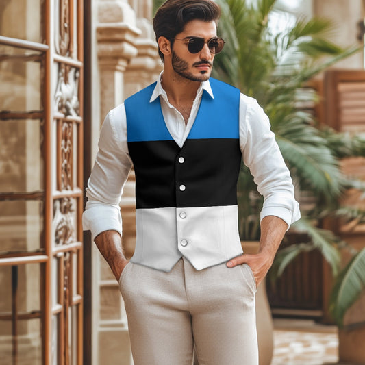 Estonia Flag Suit vest jacket