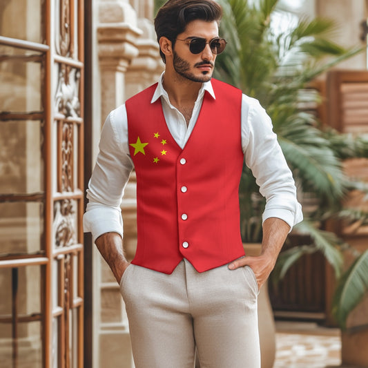 China Flag Suit vest jacket