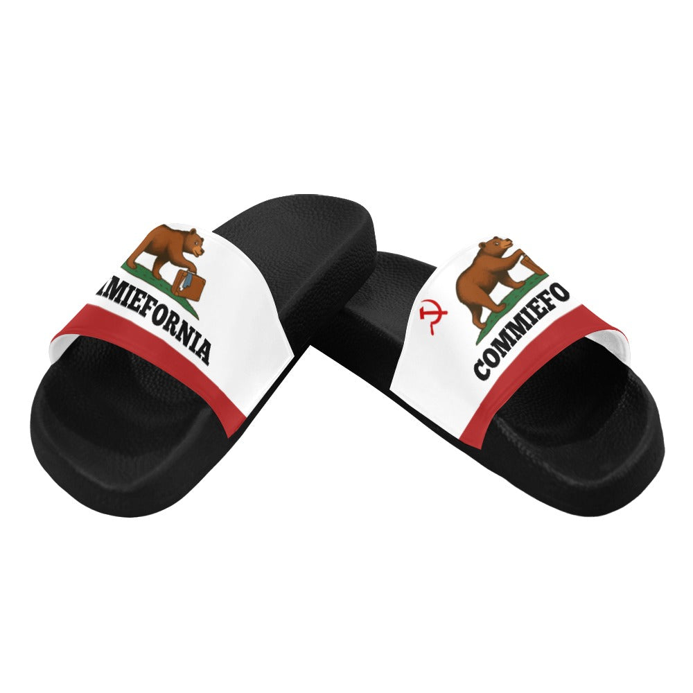 California Flag Inspired (COMMIEFORNIA) Women's Slide Sandals