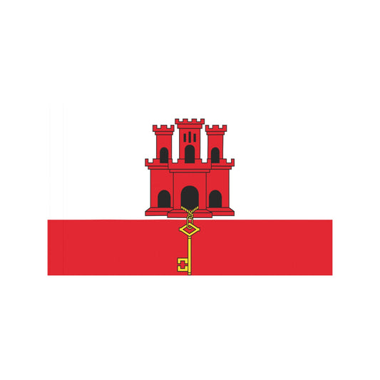 Flag with red castle and key design; Luv My Flag.