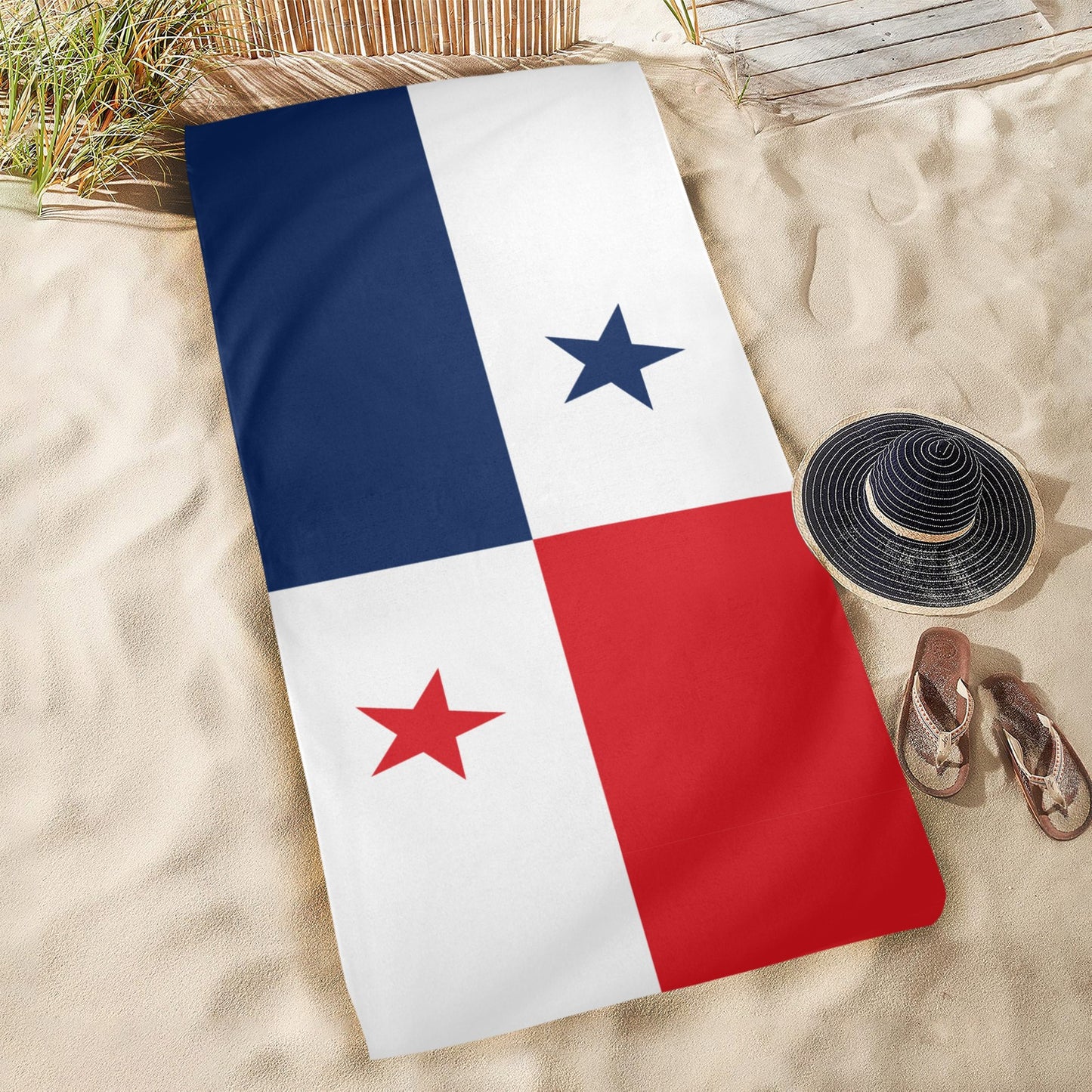 Panama Flag Beach Towel 31"x71" (Made in USA)