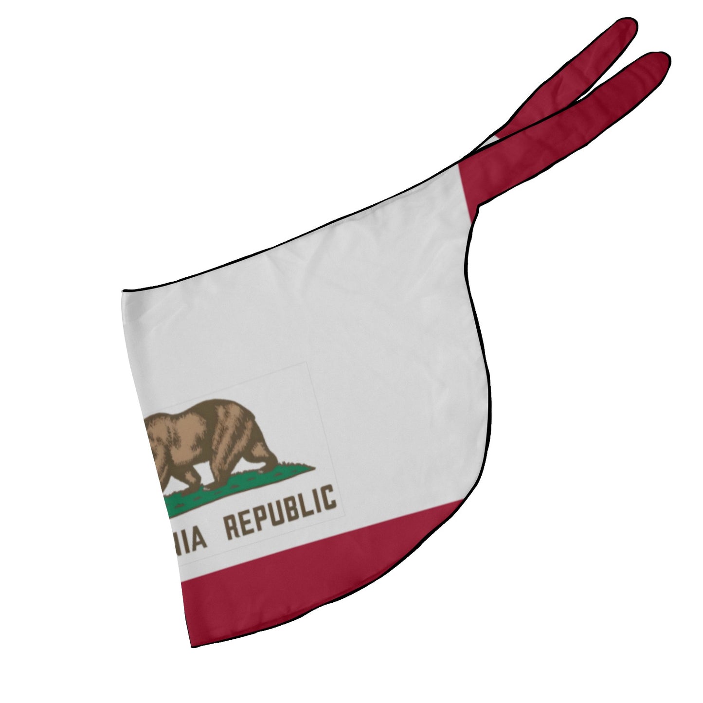 California Flag-themed oven mitt.