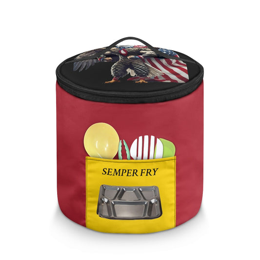 USA/American Flag Inspired Bald Eagle Marine Corps Colors Electric Pressure Cooker Insulation Bag