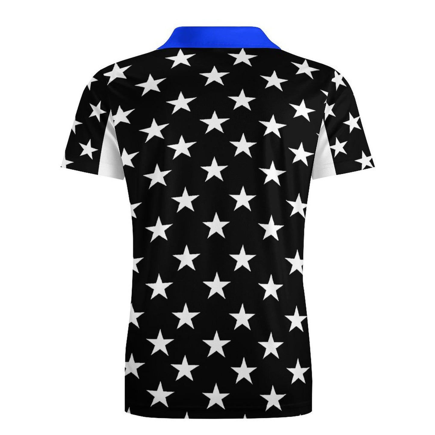 Thin Blue Line Flag Inspired Men’s Premium Ice Silk Polo Shirt