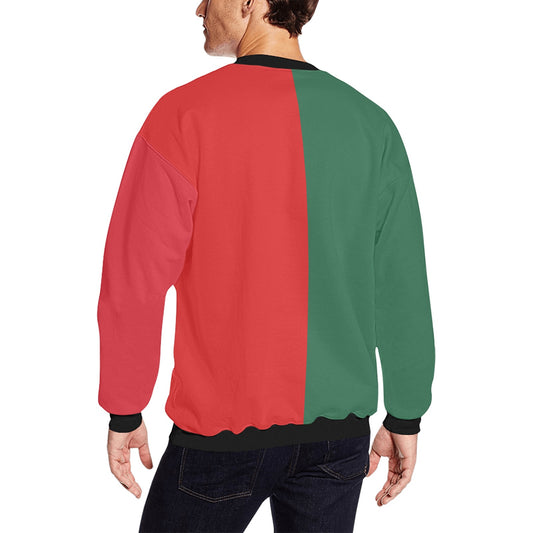 Mexico Flag Inspired Men's Fuzzy Sweatshirt | Ships from USA