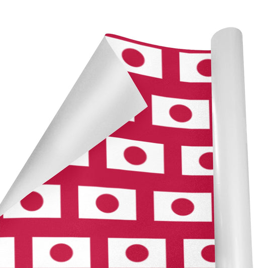 Japan Flag Custom Gift Wrapping Paper 58"x 22.5" (4 Rolls)