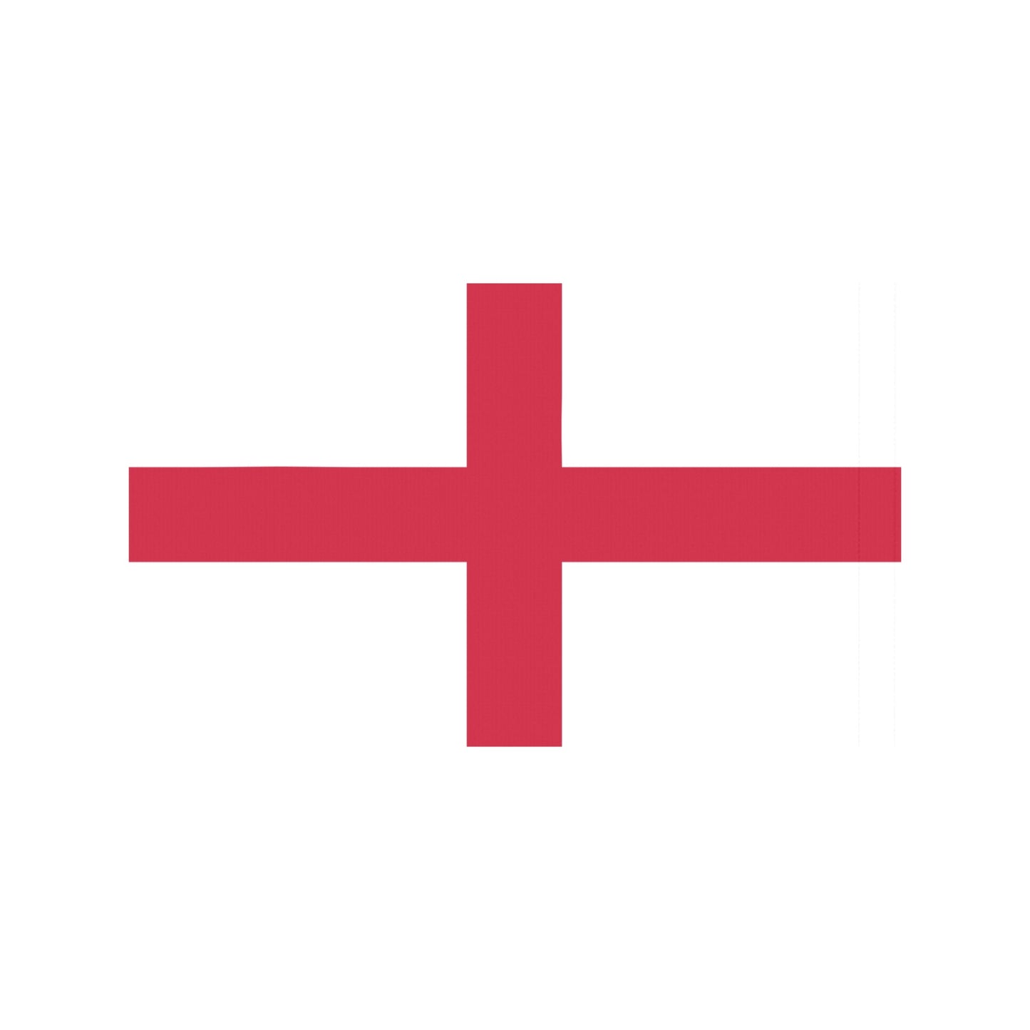 Flag of England displayed, red cross, Luv My Flag.