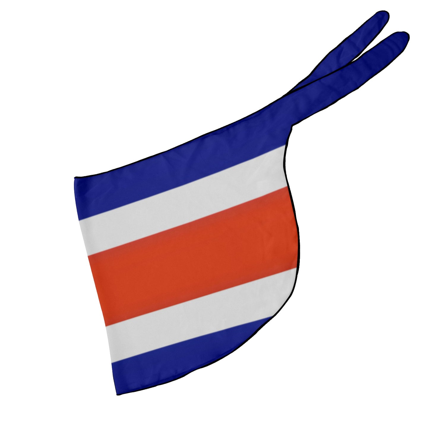 "Luv My Flag dog bandana with Costa Rica flag design."
