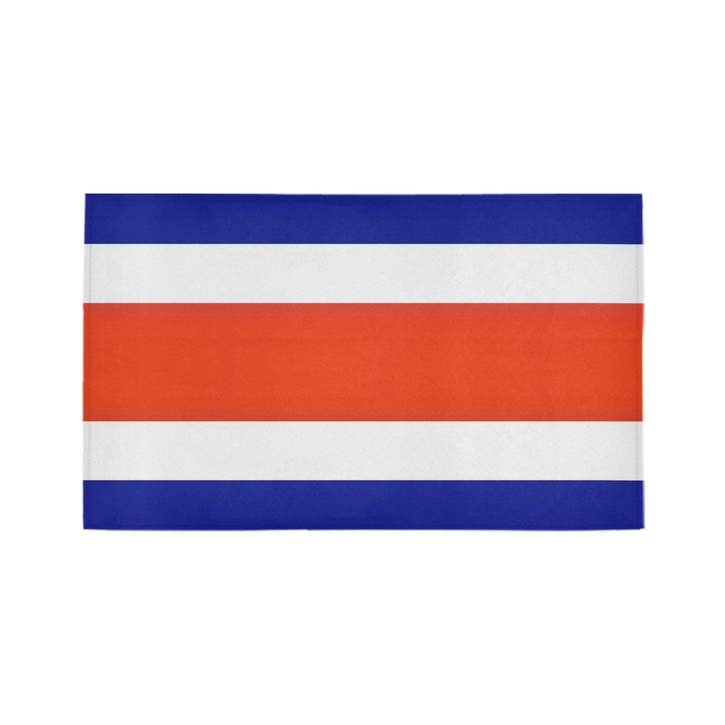 Costa Rica Flag Inspired Doormat 30" x 18" (Sponge Material)