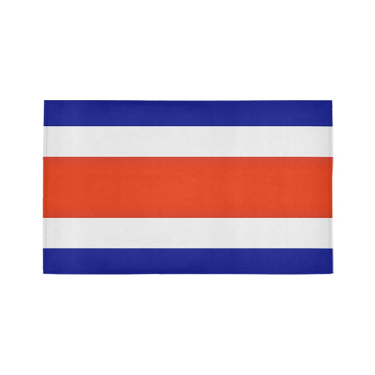 Costa Rica Flag Inspired Doormat 30" x 18" (Sponge Material)