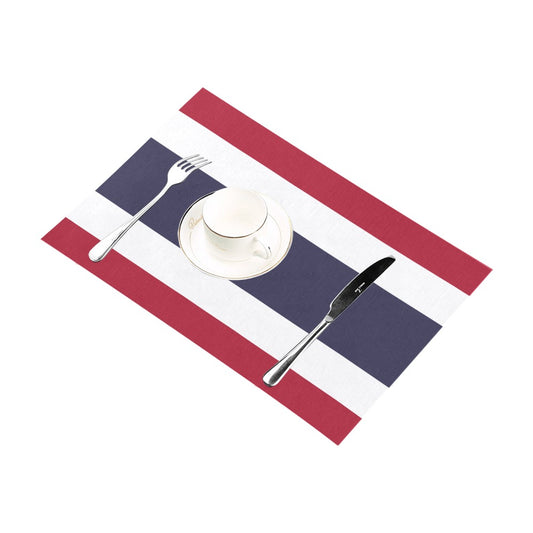 Placemats with flag design, cup and cutlery, Luv My Flag.