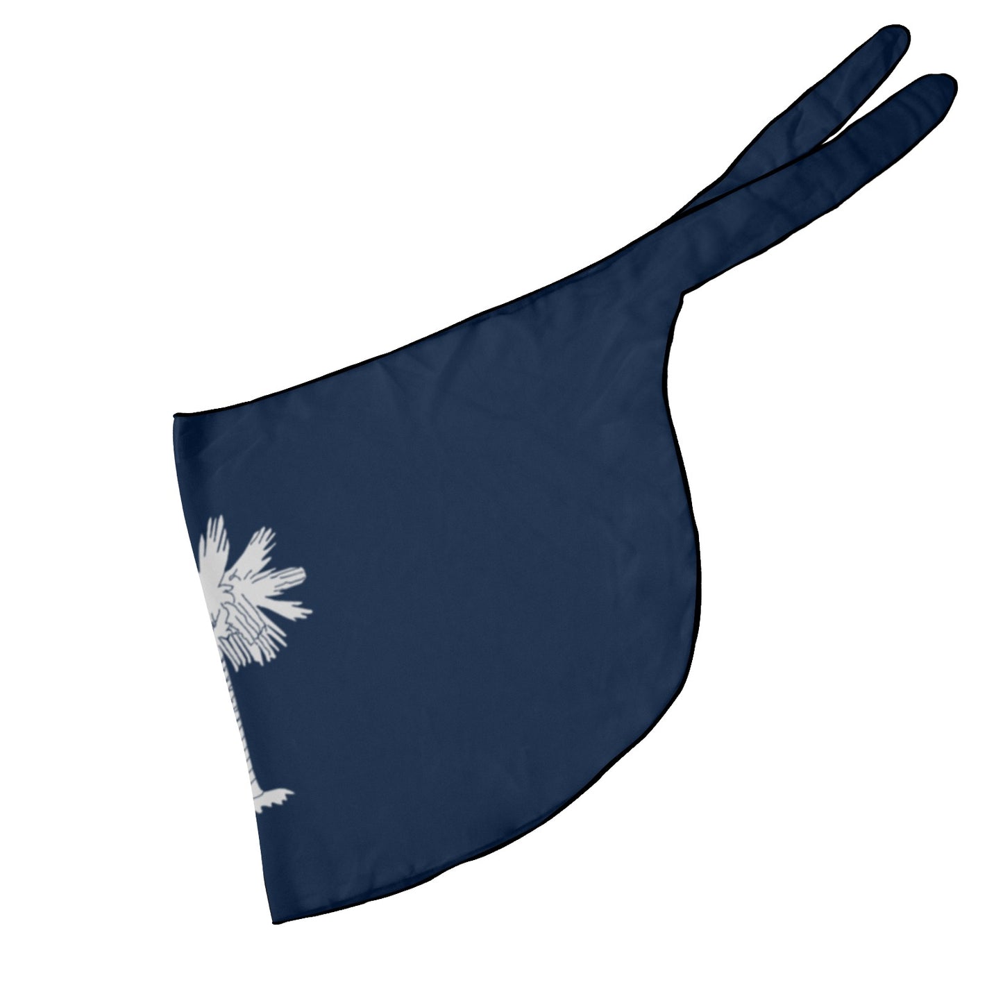 Dark blue bike seat cover with palm tree design. Luv My Flag.