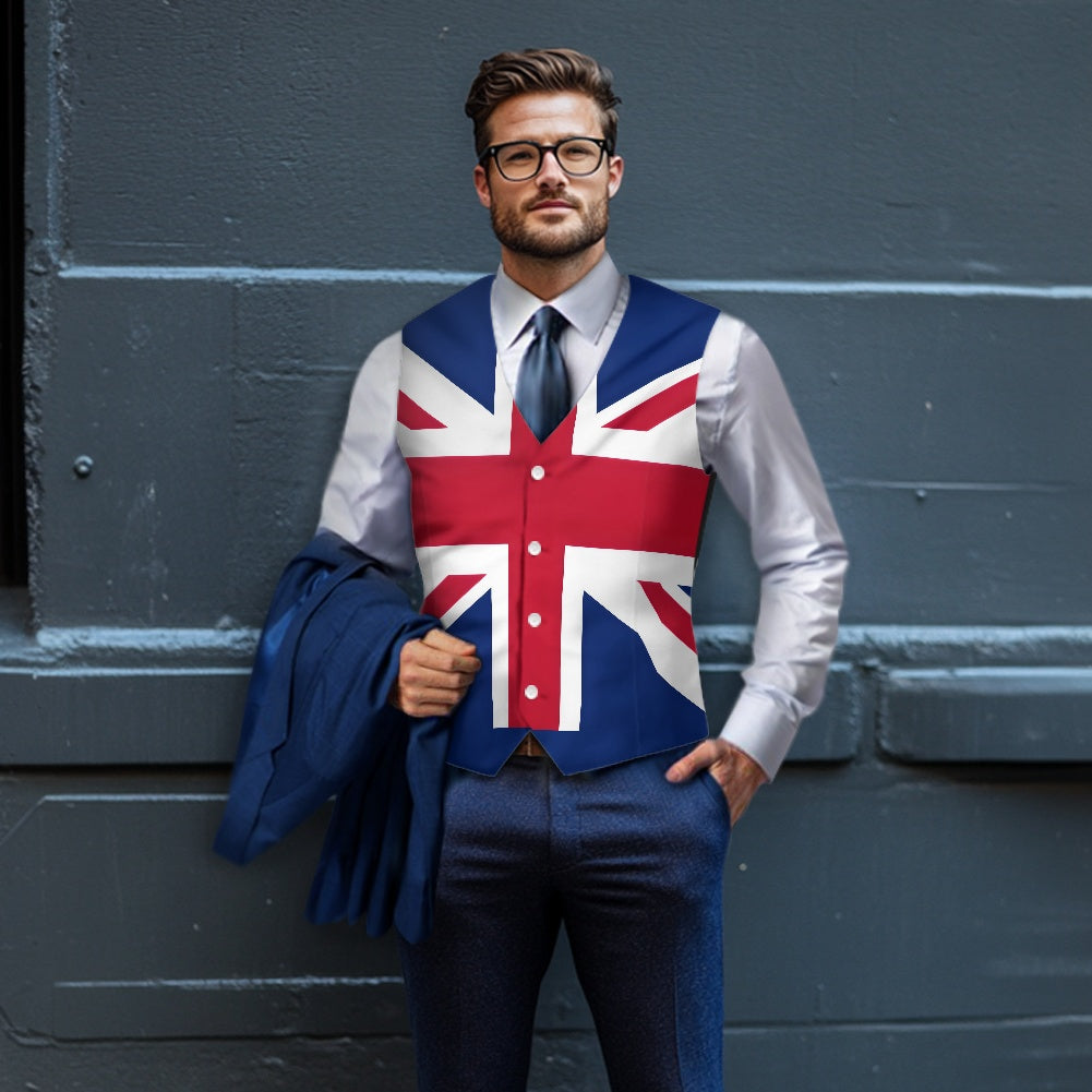 UK/Great Britain Flag Suit vest jacket