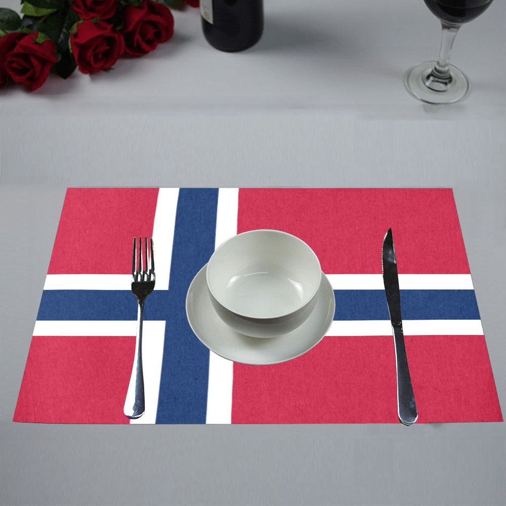 Norway Flag Placemats 12" x 18" (Set of 6)