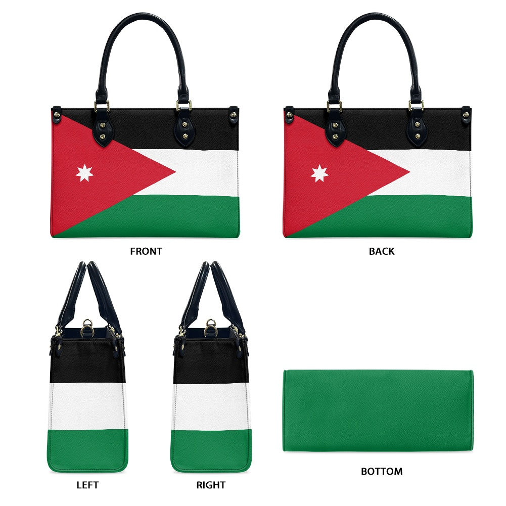 Jordan Flag Handbag With Swag – PU Leather Shoulder Purse With Style - Luv My Flag