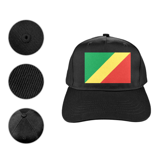 Republic of the Congo Flag Inspired Baseball Cap | Printed in the USA
