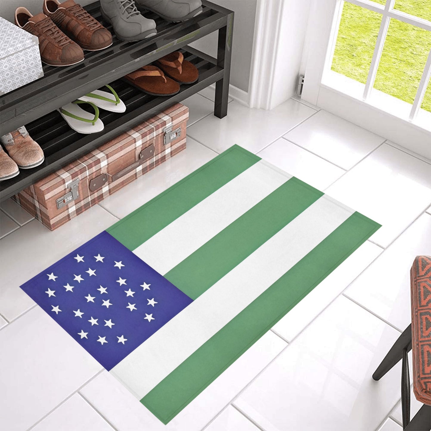 NYPD Flag Inspired Doormat 30" x 18" (Sponge Material)