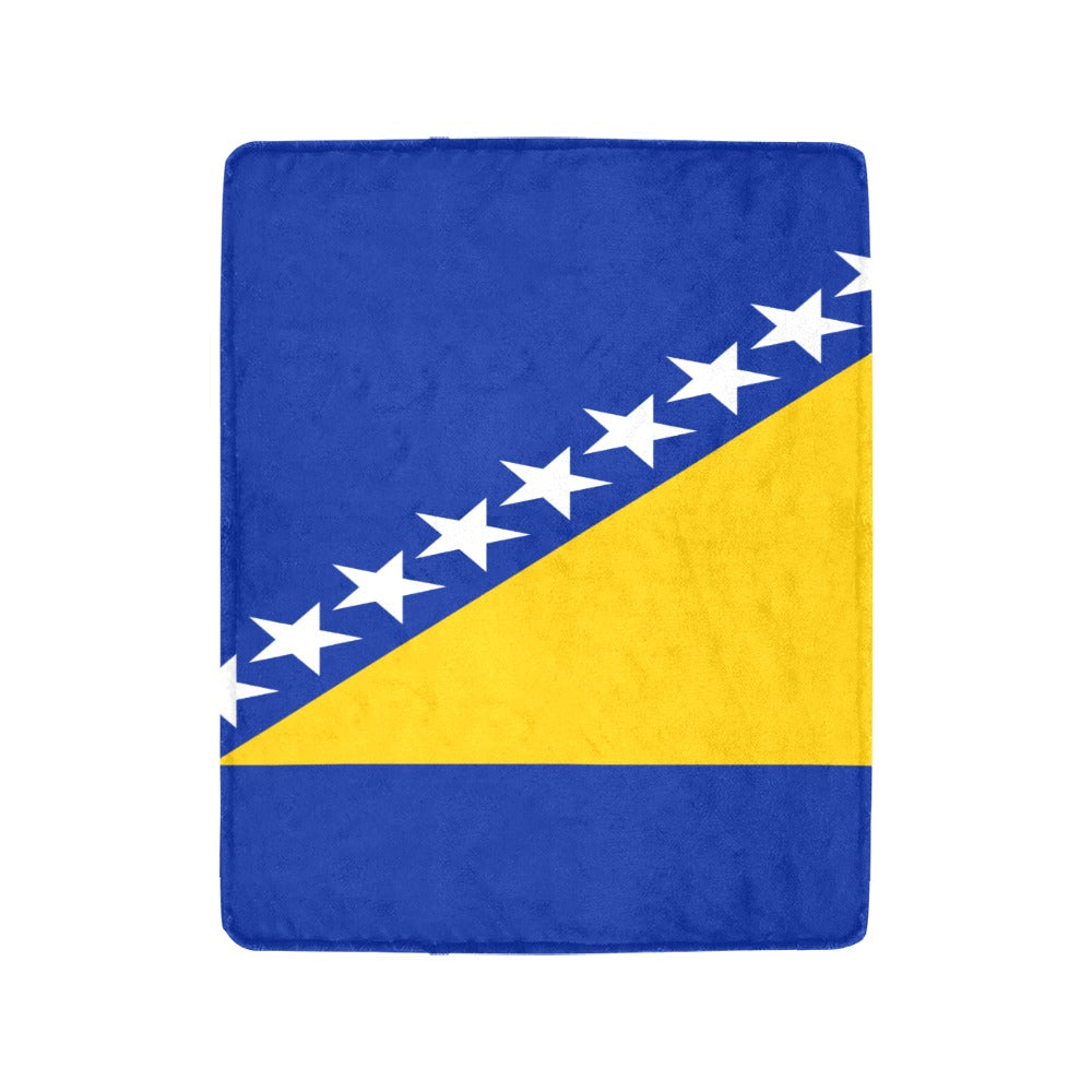 Luv My Flag blanket featuring Bosnia and Herzegovina flag design.
