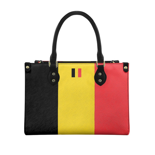 Belgium Flag Inspired PU Leather Handbag – Bold, Stylish & Functional - Luv My Flag