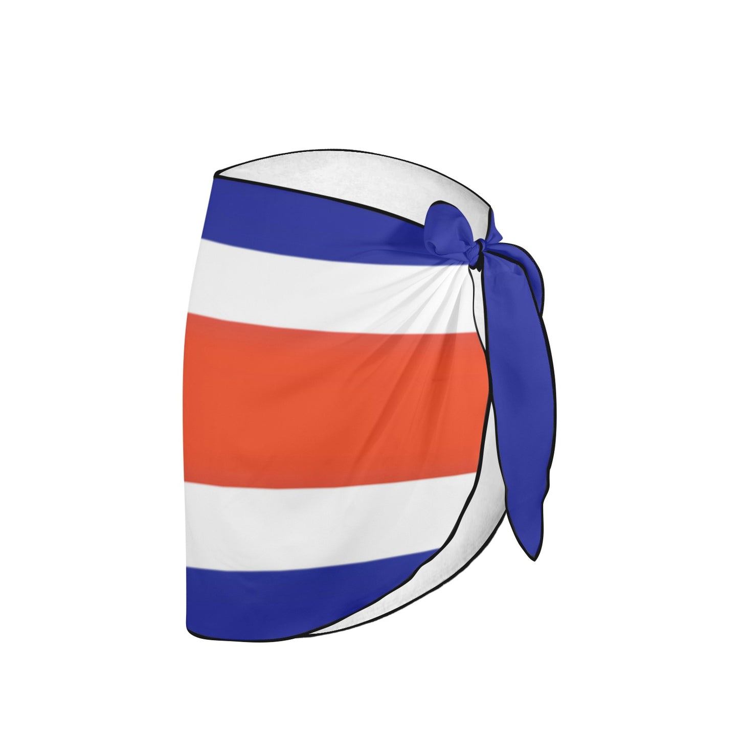 Blue, white, red striped sarong by Luv My Flag.