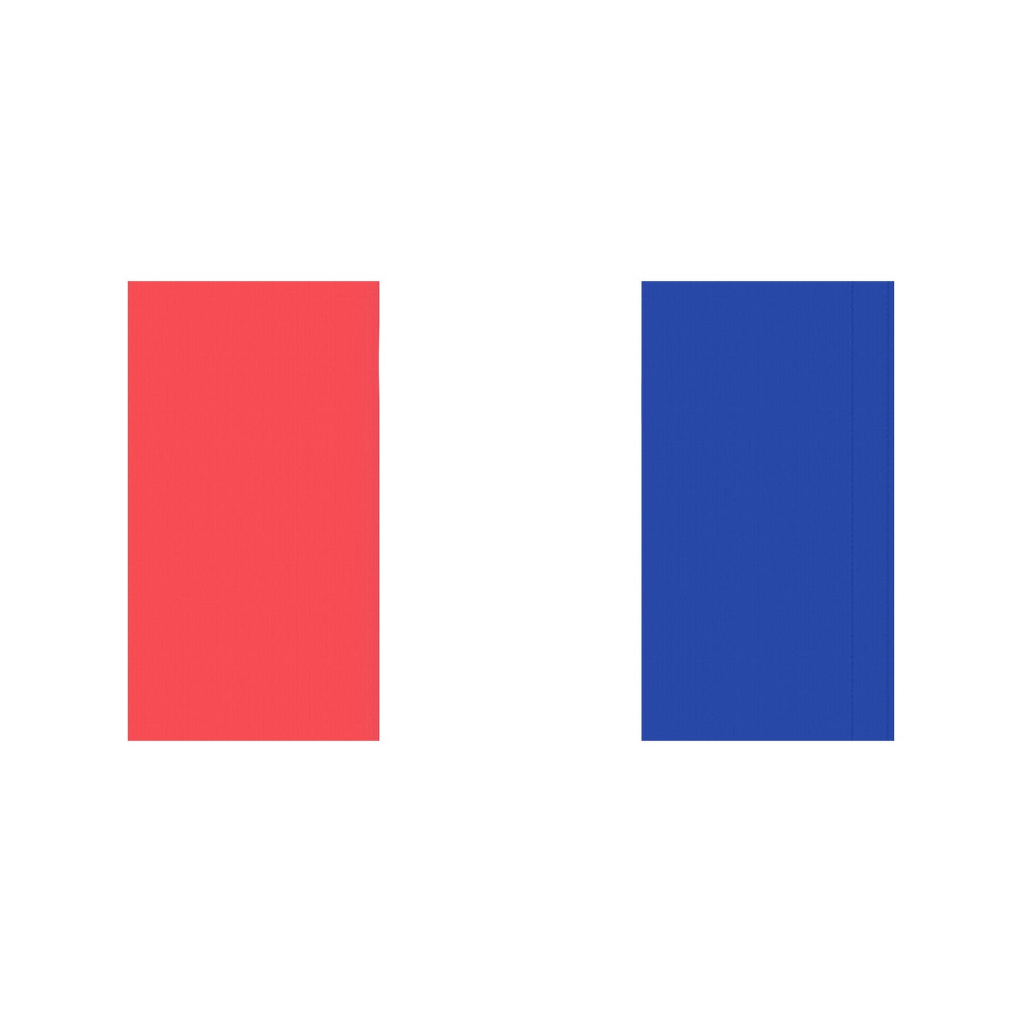 Red and blue flags from Luv My Flag brand.