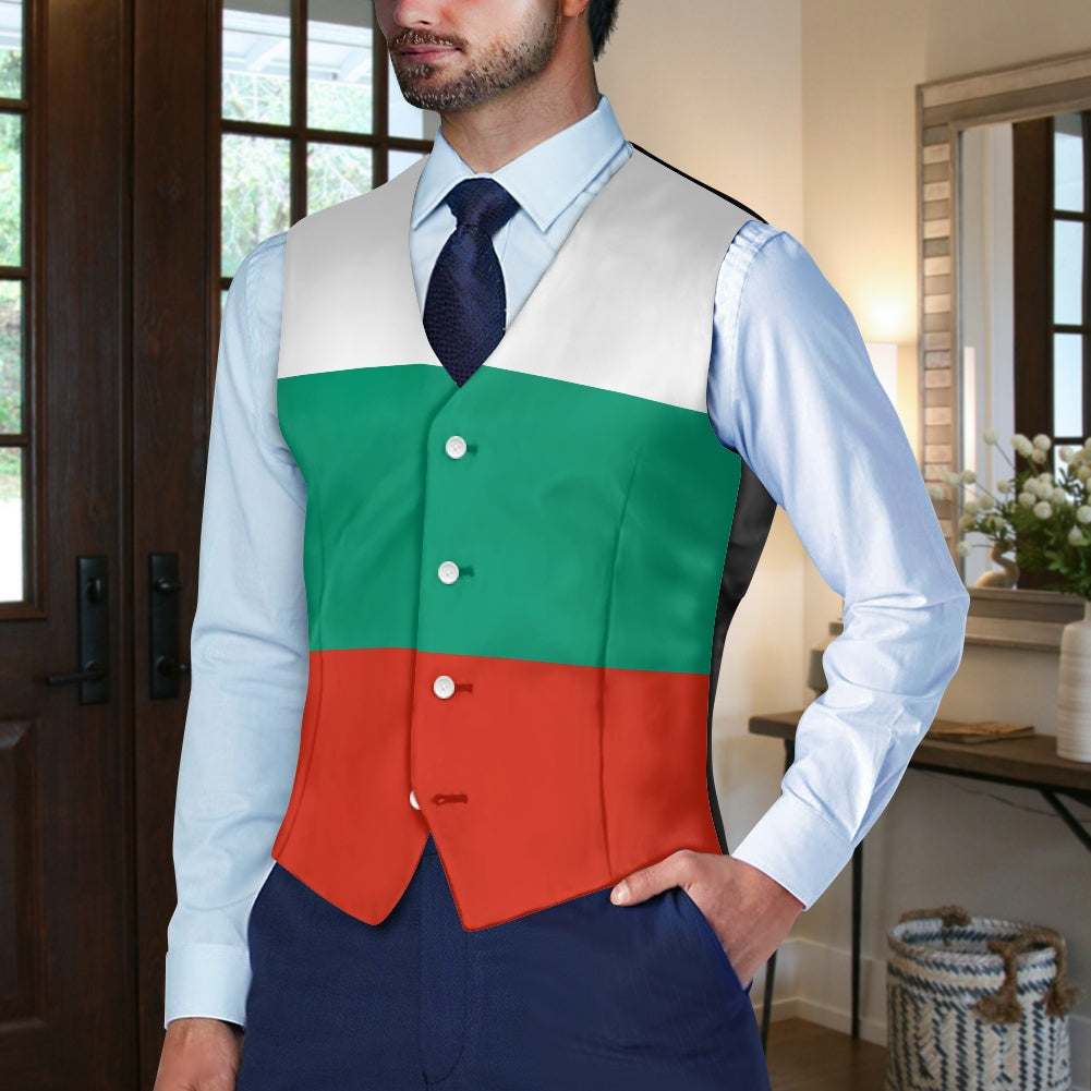Bulgaria Flag Suit vest jacket