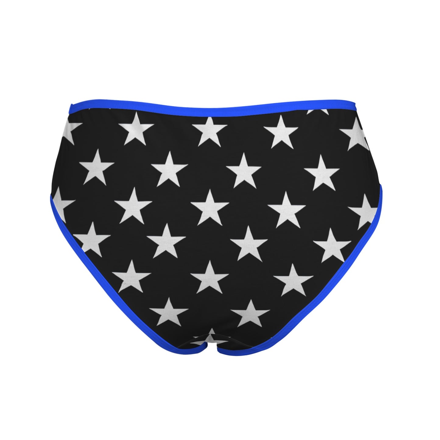 Thin Blue Line Flag Inspired Women's High Waisted Brief