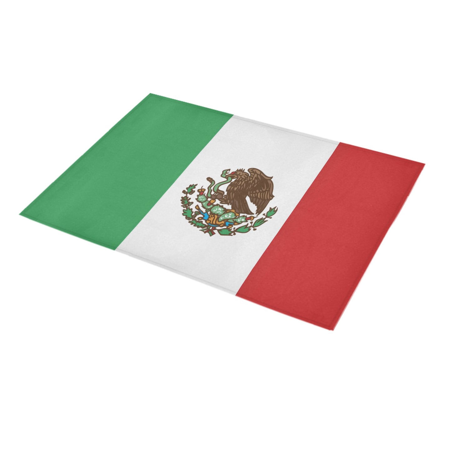 Mexico Flag Inspired Doormat 30" x 18" (Sponge Material)