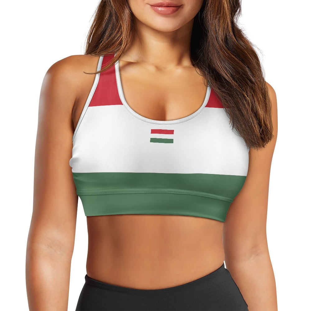 Hungary Flag Inspired Women's Sports Vest