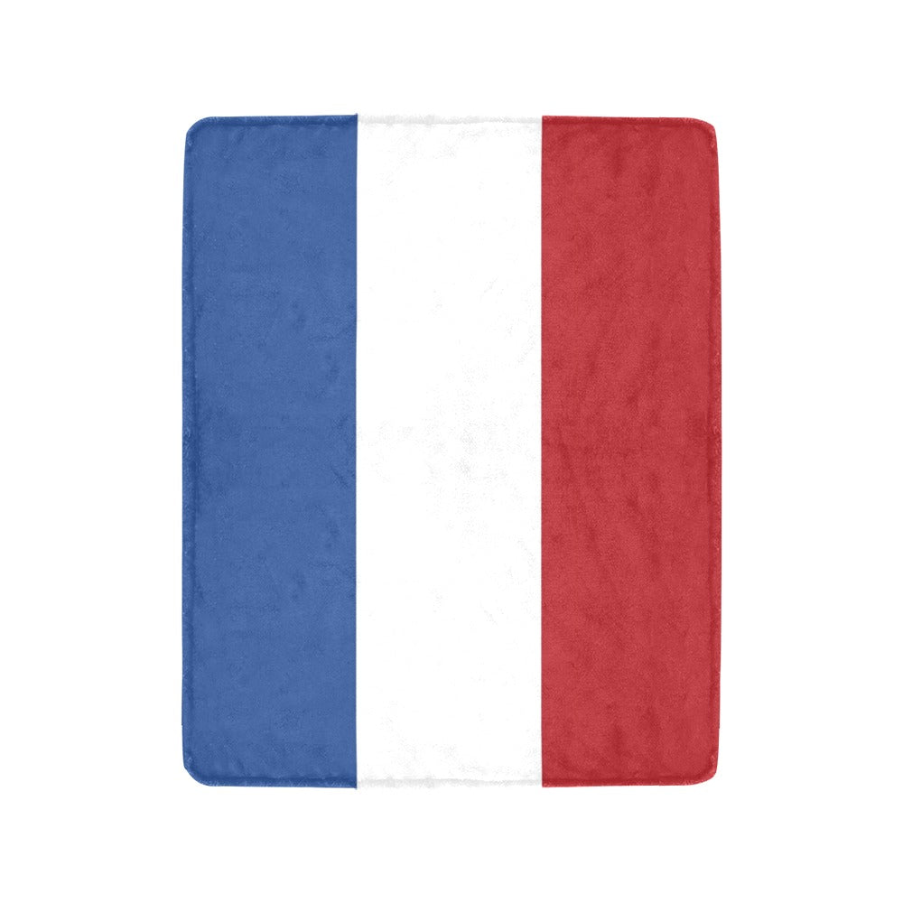 Luv My Flag blanket features the French tricolor design.
