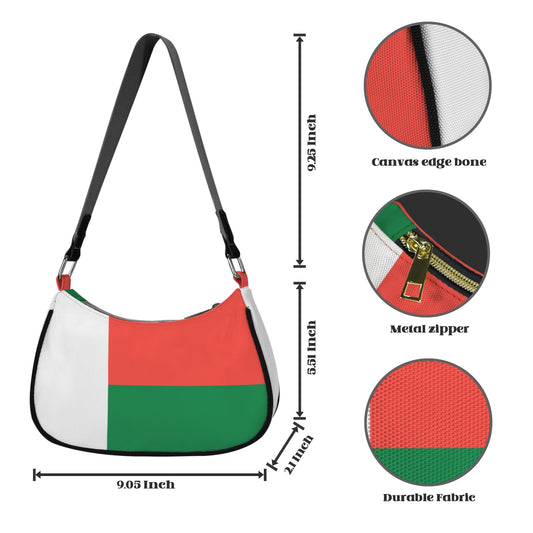 Madagascar Flag Inspired Women's Shoulder Bag