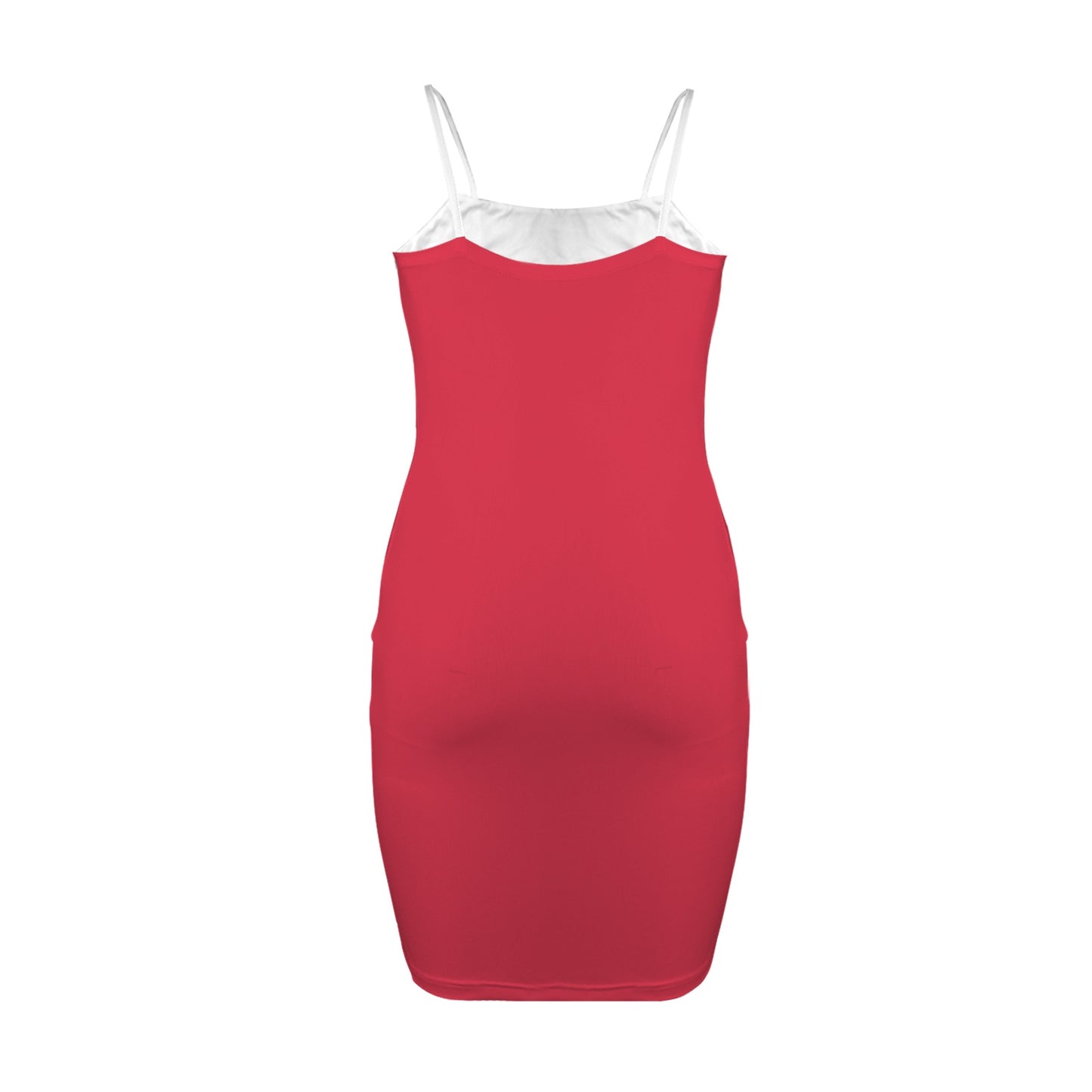 Trinidad and Tobago Flag Inspired Backless Spaghetti Strap Bodycon Dress