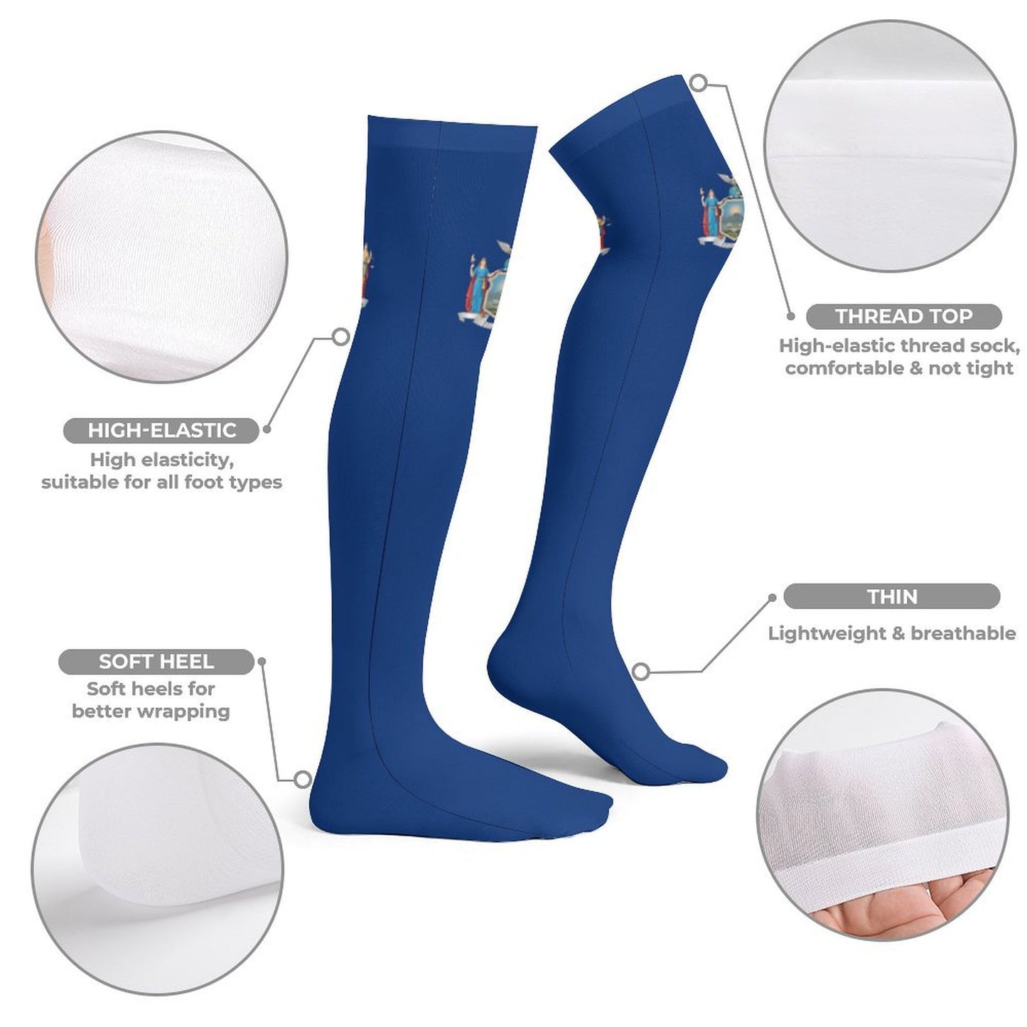 New York Flag Trendy Stockings(Long)