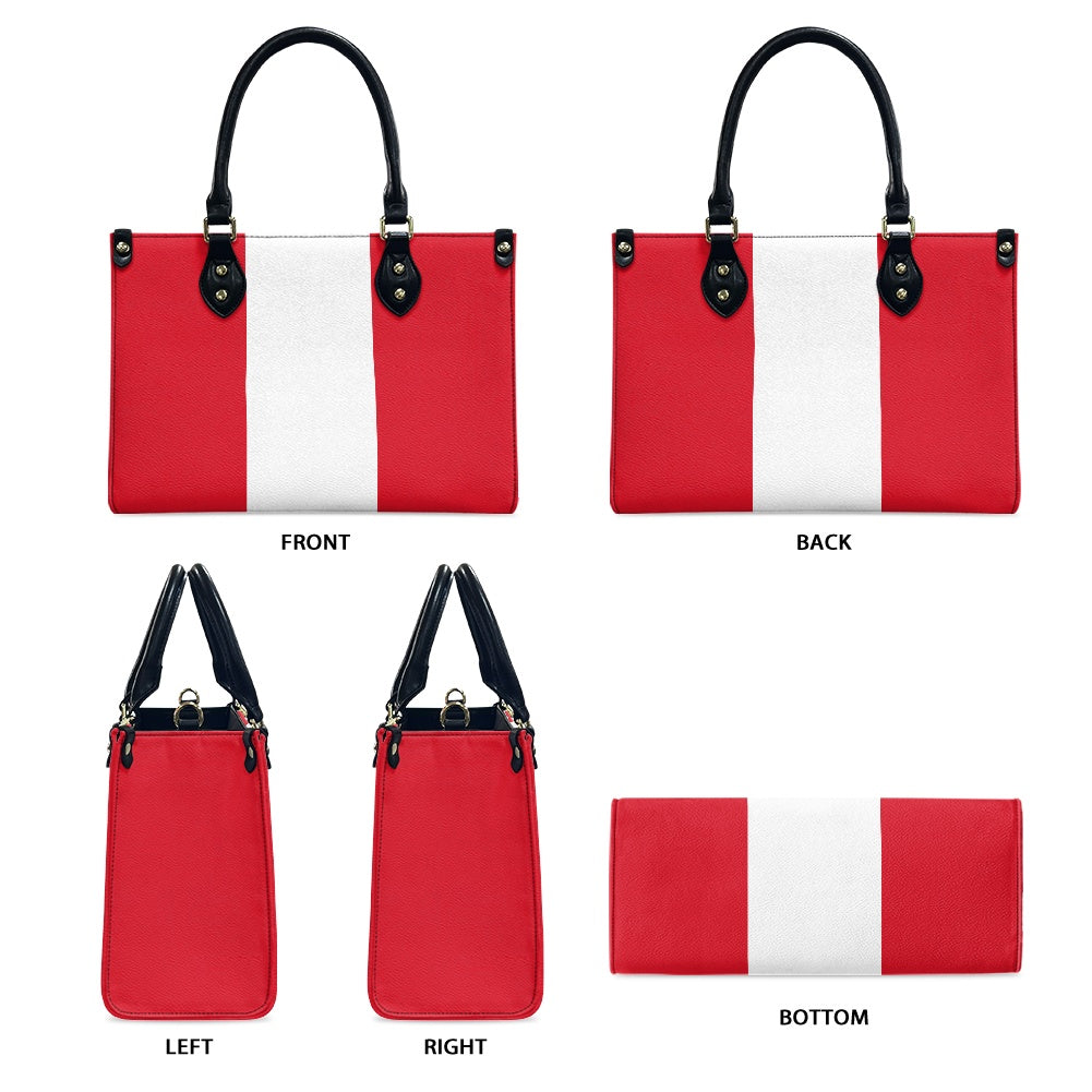 Peru Flag Bag With Chic Allure – PU Leather Purse That Feels So Pure - Luv My Flag