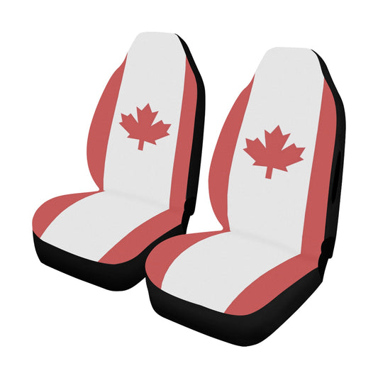 Canada Flag Car Seat Cover Airbag Compatible(Set of 2)