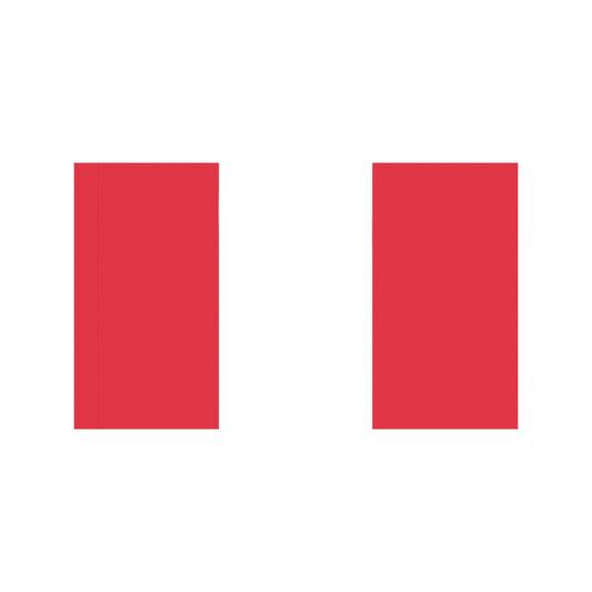 Two red vertical flags from Luv My Flag brand.